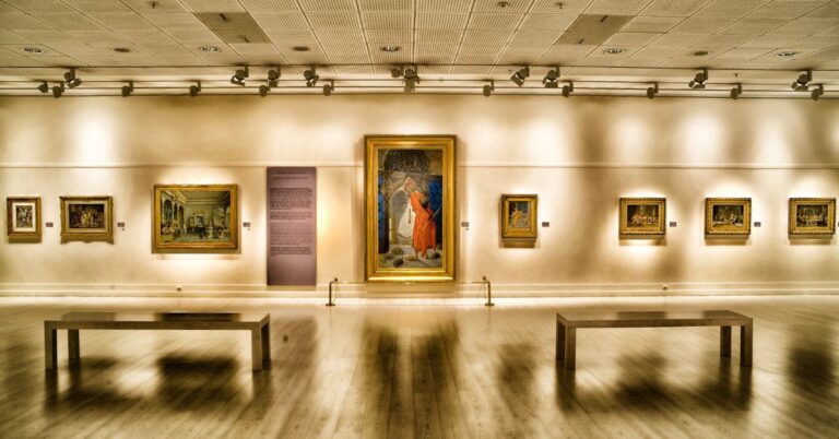 A picture of an art gallery