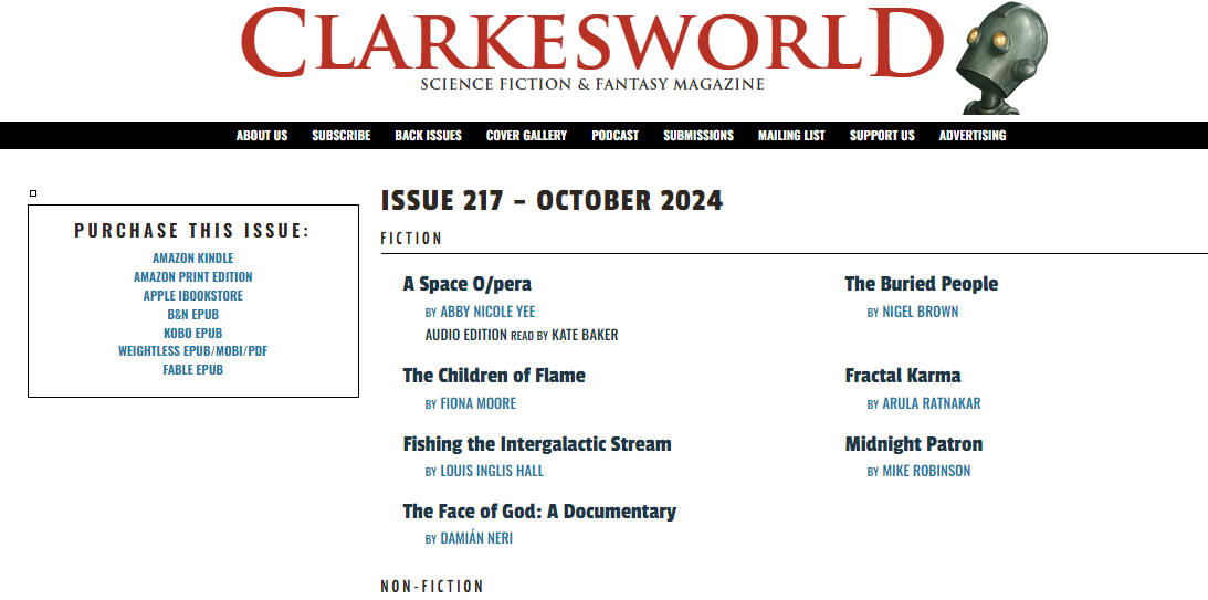 Clarkesworld magazine